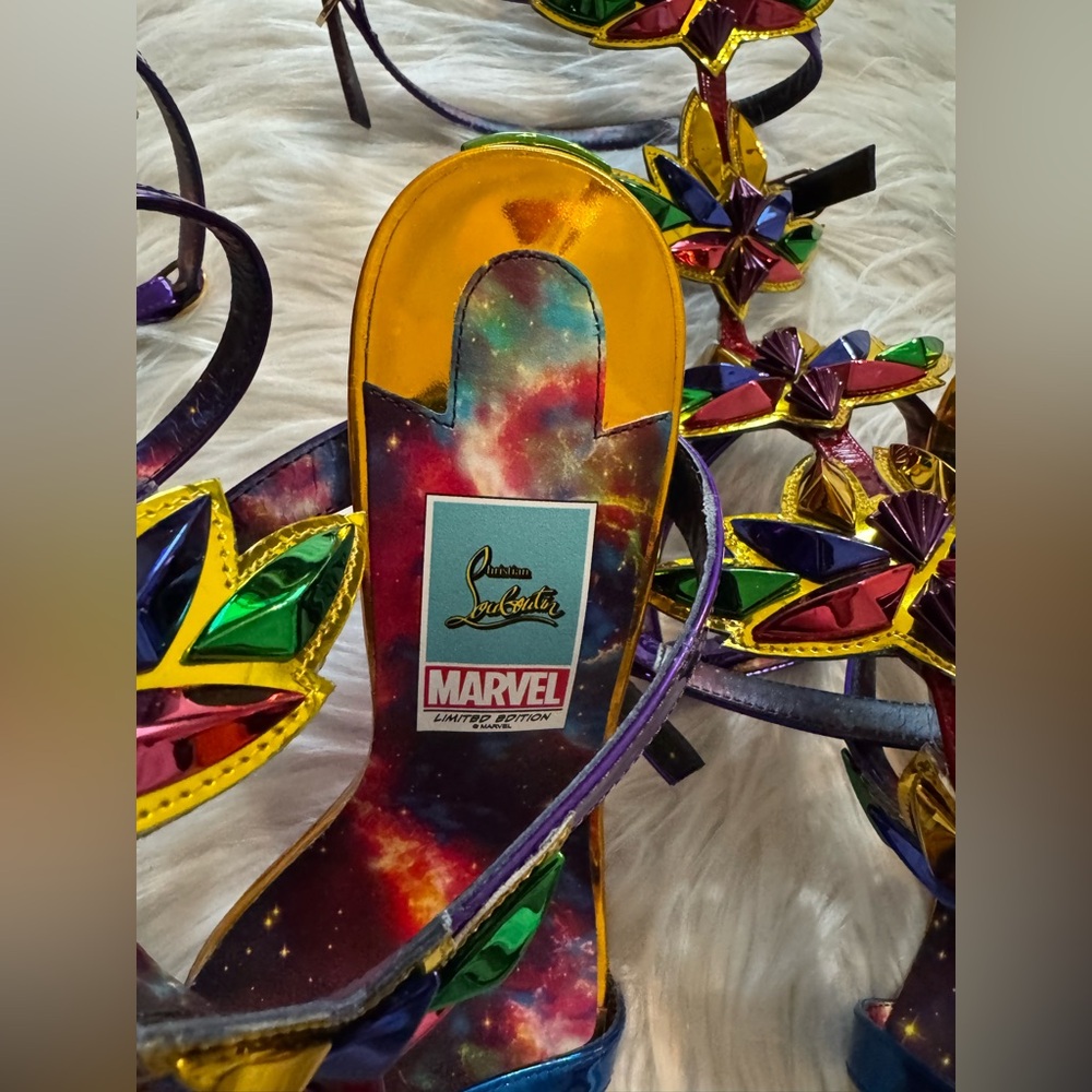 Christian Louboutin x Marvel Gladiator Sandals Multicolor 35 - Picture 5 of 12